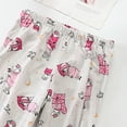 thumbnail image 3 of Defitshape Women's Capri Pajama Set Loungewear Pant Sleepwear Short Sleeve Summer Cotton Elastic Cute Band Lounge Style11 Large, 3 of 3