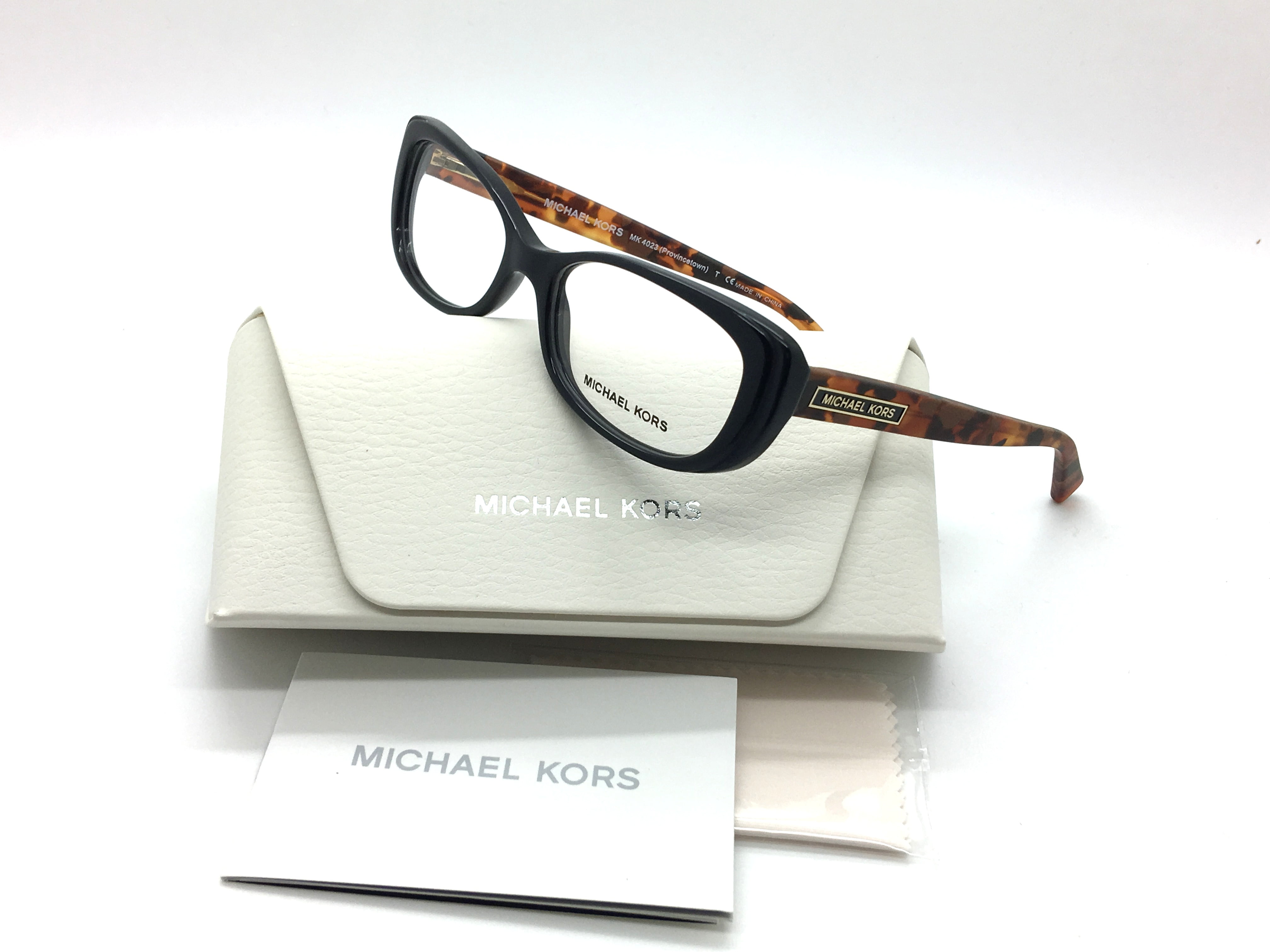 Michael Kors New Authentic Provincetown Black Tortoise Women Eyeglasses