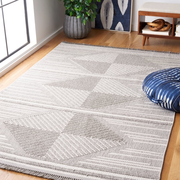 SAFAVIEH Camden Jennica Southwestern Area Rug, Gray/Ivory, 5'3" x 7'6"