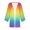thumbnail image 4 of AherBiu Womens Cardigan Lightweight 3/4 Sleeve Linen Open Front Cardigans Fall Casual Cover up Shrugs, 4 of 5