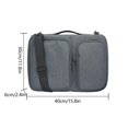 thumbnail image 3 of Bolso Bandolera Para Portátil Computer Bag 360 Bolso de trabajo protectora para hombres y mujeres (gris claro 14.1 15.4 pulgadas), 3 of 6