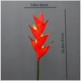 thumbnail image 2 of HAOSHICS Large Bird of Paradise Heliconia Stem Artificial Flowers,1 Stem 7 Petals Fake Flowers Permanent Flower,Greenery Plants Indoor Outside Garland Home Garden Office Wedding Decor, 2 of 7