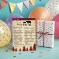 thumbnail image 4 of LUMBERJACK Baby Shower Game - BABY TRIVIA Game - Pack of 25, Country Buffalo Plaid Rustic BOY Baby Shower Games, Lumber Jack Bear Red Plaid, Fun Baby Facts Game Gender Neutral Shower Ac, 4 of 7