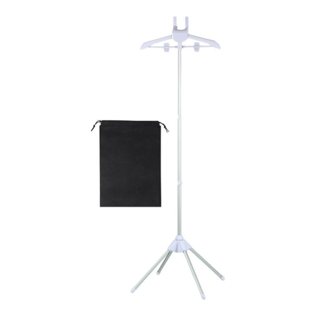 Perchero para ropa, dormitorio, guardarropa, soporte para vaporizador, percha plegable para ropa blanco