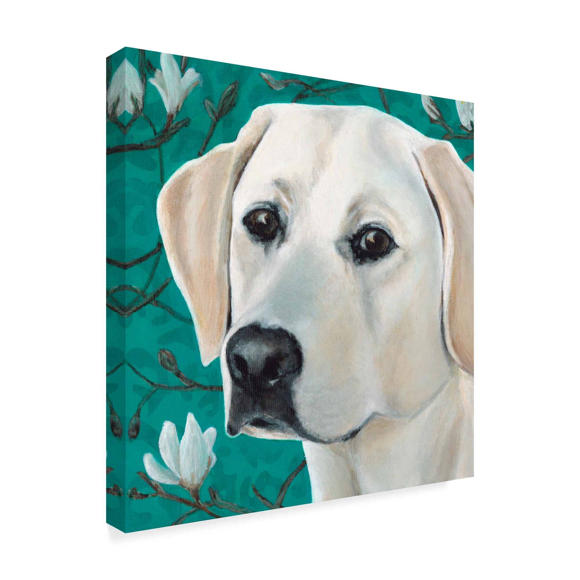 Trademark Fine Art 'Dlynns Dogs Magnolia' Canvas Art by Dlynn Roll
