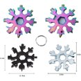 thumbnail image 2 of Paquete de 3 herramientas múltiples 18 en 1 de copo de nieve, abridor de botellas de copo de nieve de acero inoxidable/kit de destornillador Phillips plano/llave, duradero y portátil para ll, 2 of 5