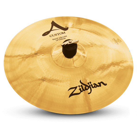 Zildjian 20536 14" Custom Fast Crash Cast Bronze Cymbal W/ Mid - High Pitch New