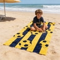 thumbnail image 4 of Soccer-Themed Beach Towel And Microfiber Beach Bath Towel And Soccer Party Decorative Towel And Size 55 X 28 Inches, 4 of 6
