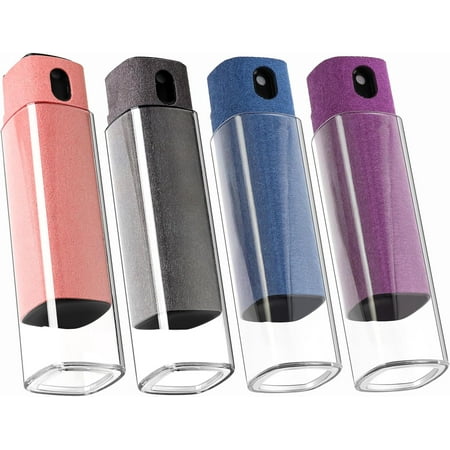 Touchscreen Screen Cleaner Kit 2 Pcs, Phone, Tablet and Car Screen Cleaner, Two in One Spray and Microfiber Cloth(Grey&Pink)