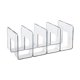 thumbnail image 1 of Organizador de escritorio Boodend, soporte para libros con 4 compartimentos verticales, estante clasificador de archivos de plástico para libros y revistas., 1 of 8