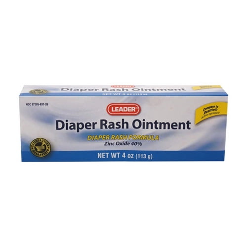 Leader Diaper Rash Ointment with Zinc Oxide, 4 Oz, 6 Pack