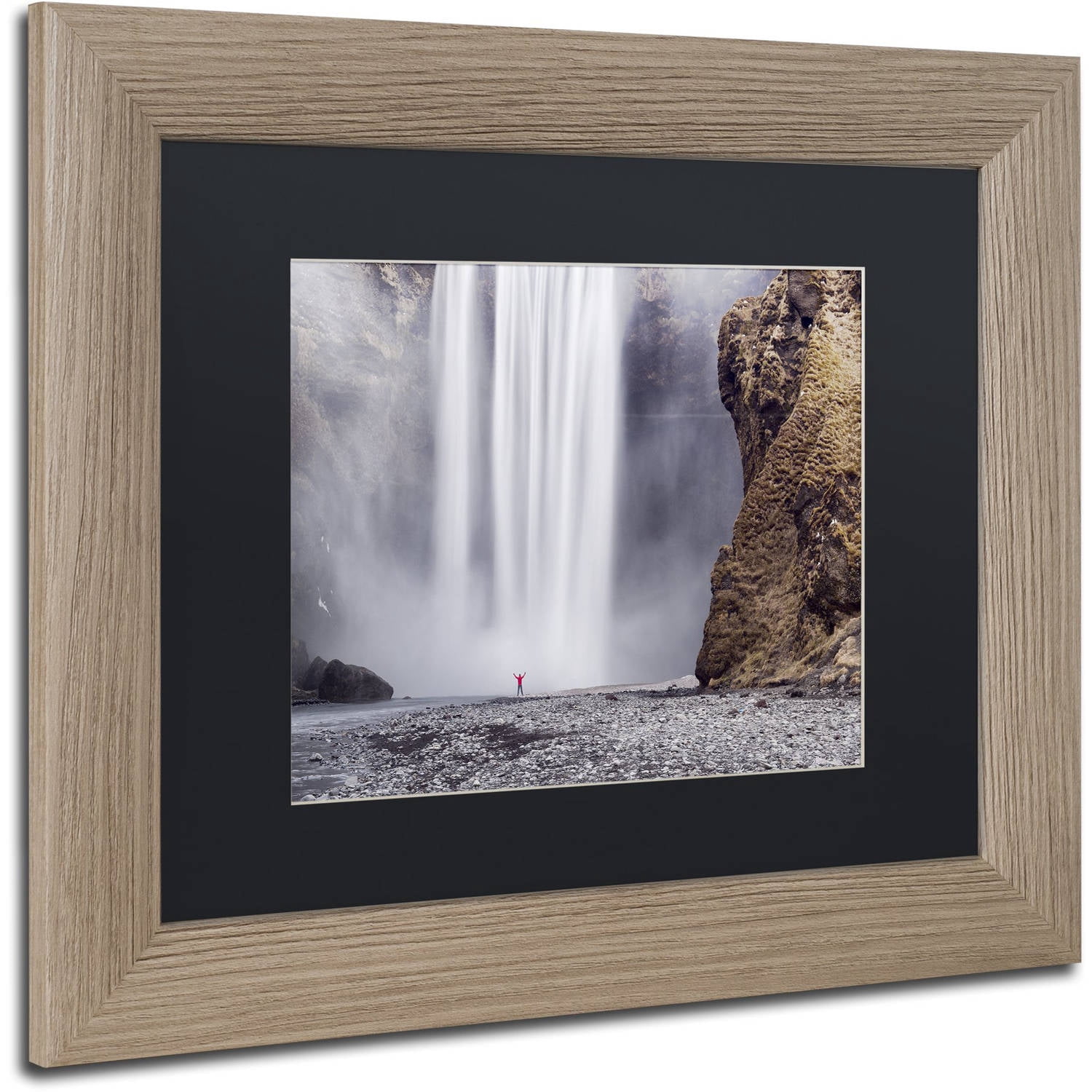Trademark Fine Art "X Marks the Spot" Canvas Art by Michael Blanchette Photography Black Matte, Birch Frame