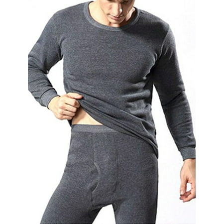 Men's Winter Thicken Thermal Underwear Male Warm Tops And Pants Suit