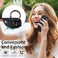 thumbnail image 5 of iPhone 14 Case ,Card Slots Leather Wrist Strap Phone Cover for iPhone 14, 5 of 5