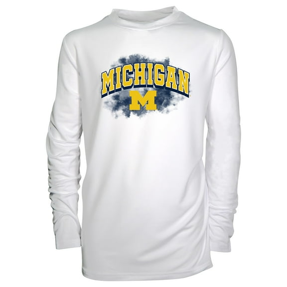 Youth Garb White Michigan Wolverines Jessie Long Sleeve Sunshirt