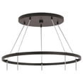 thumbnail image 4 of Woodbridge Lighting Austin 5-Light Glass Chandelier in Chrome/Bronze/Opal, 4 of 4