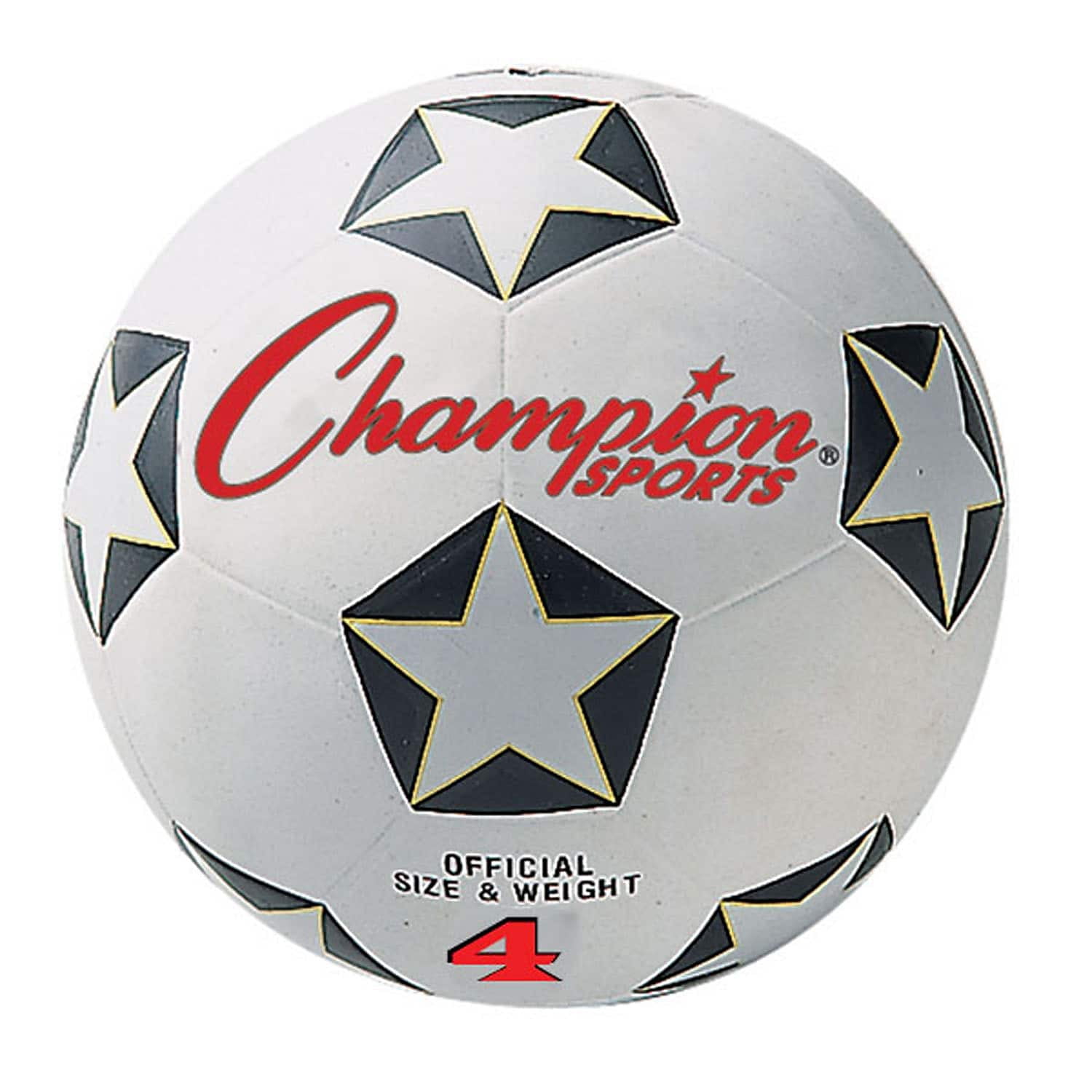 Champion Sports Rubber Soccer Ball Size 4 Pack of 3 (CHSSRB4-3)