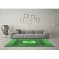 thumbnail image 3 of Ahgly Company Indoor Rectangle Abstract Emerald Green Contemporary Area Rugs, 2' x 4', 3 of 4