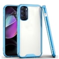 thumbnail image 2 of GSA Shockproof Hybrid Clear Bumper For Motorola Moto G 5G,XT2201 Clear, Blue, 2 of 3