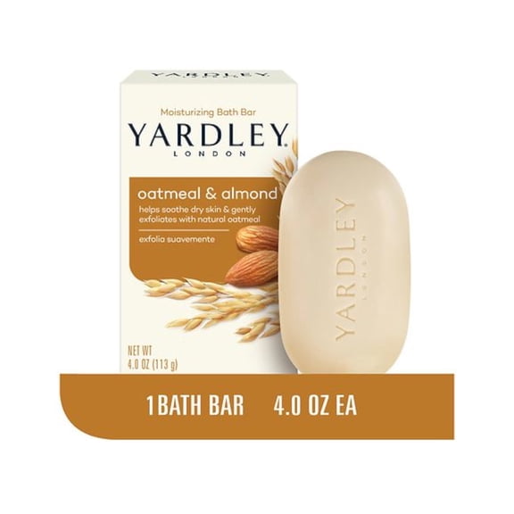 Yardley Oatmeal & Almond Bath Bar, 4 oz
