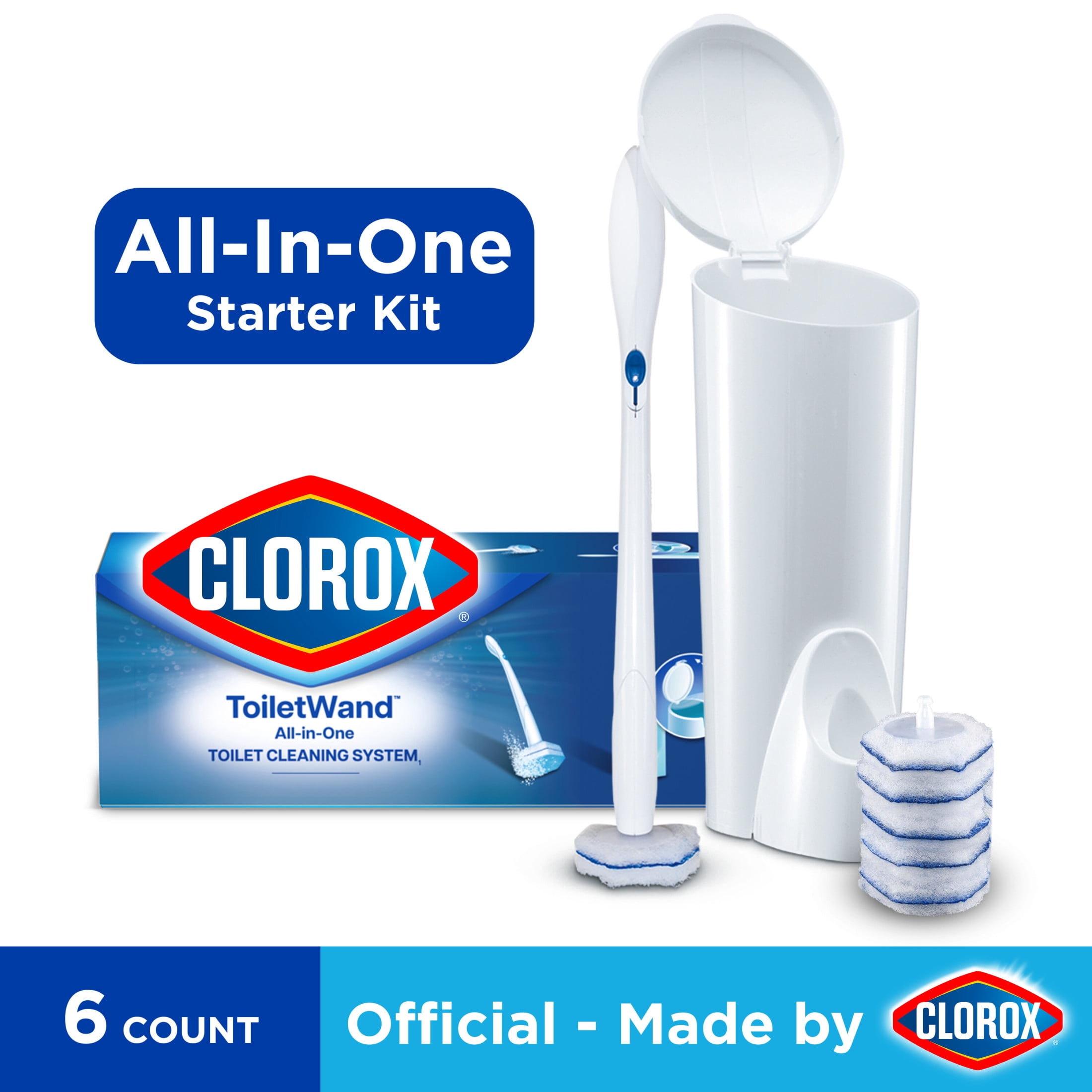 (3 pack) Clorox ToiletWand Disposable Toilet Bowl Brush Cleaner System