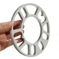 thumbnail image 3 of 4Pcs Aluminum Wheel Spacers Shims Plate Auto Wheel Spacers 5mm Stud for 4X100 4X1143 5X100 5X108 5X1143 5X120, 3 of 5