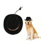thumbnail image 5 of M Buder Sombrero Vaquero para Mascotas Lindo y Divertido Disfraz Occidental Ajustable para Gatos y Perros Pequeños Ideal para Fiestas Cumpleaños y Uso Diario Color Negro y Ajuste Cómodo, 5 of 9