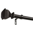 thumbnail image 5 of EXCLUSIVE HOME Napoleon 1" Curtain Rod and Finial Set, Matte Silver, Adjustable 84"-160", 5 of 9