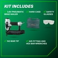 thumbnail image 5 of Metabo HPT NT50AE2 18 Gauge Brad Nailer, Pneumatic, Lightweight for Precision Trim and Furniture, Adjustable Depth, Accepts 5/8" to 2" Nails, 5 of 11