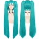thumbnail image 2 of Gorro de peluca 120 cm Peluca de cosplay verde Pelucas largas y rectas de anime para pelucas lolita, 2 of 4