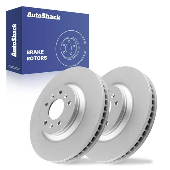 AutoShack Front Vented Coated Brake Rotors 2-PC Set Replacement for 2012-2013 Chevrolet Impala 2006-2011 Buick Lucerne 2006-2011 Cadillac DTS 2008-2009 Buick LaCrosse ArmorStop 12.72" (323.2 mm)