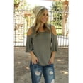 thumbnail image 2 of Mujeres verano casual suelto fuera del hombro ahueca hacia fuera Tops blusa Soledad Las mujeres atractivas del hombro de manera remata, 2 of 9