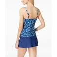 thumbnail image 2 of 24Th Ocean Blue Multi Colorblocked Neck Viva La Frida Printed Tankini Top S, 2 of 2