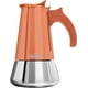 thumbnail image 1 of Cafetera italiana London Sip de acero inoxidable para cocina, cafetera moka, cafetera de percolador, color negro mate, 3 tazas, 1 of 8