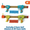 thumbnail image 3 of Set de lanzadores dobles de espuma B*Active Alien Challenge de Kidoozie, 3 of 7