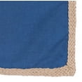 thumbnail image 2 of HomeRoots 515450 24 x 24 in. Blue & Brown Polyester Zippered Pillow with Jute Trim, 2 of 3
