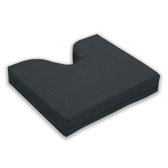 Coccyx Cushion by Hermell Products includes Black Polycotton Zippered Cover, WC4505BK