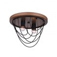 thumbnail image 1 of 2 Light Flush Mount with Black finish, 1 of 2