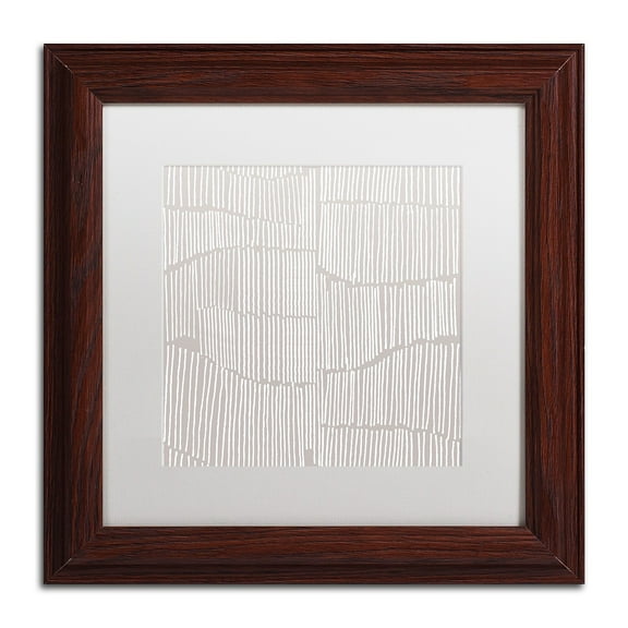 Trademark Fine Art "Spaces Between I" Canvas Art by Kavan & Co White Matte, Wood Frame