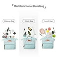 thumbnail image 3 of Bolso de pañales multifuncional Bolsa de viaje al aire libre Bolsa de bebé Bolso para mamá Resistente al agua Gran capacidad con asa de transporte Bolsillo aislado, 3 of 8