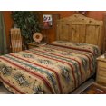 thumbnail image 1 of Mission Del Rey Southwest Isleta Collection Couvre-Lit Réversible Format Grand 88"x96 Pouces Brun Beige, 1 of 4
