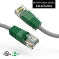 thumbnail image 1 of ACCL 3Ft Cat.6 Crossover Cable Gray Wire/Green Boot, 4 Pack, 1 of 1