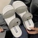 thumbnail image 2 of Sandalias planas con punta abierta y cabeza redonda de fondo grueso, sandalias con cuña de temperamento elegante, sandalias planas decorativas con lentejuelas38 Gao Jinjia LED, 2 of 2