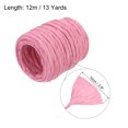 thumbnail image 2 of Uxcell Raffia Paper Craft Rope Packing Rope 13 Yards Twisted Paper Pink, 2 of 5