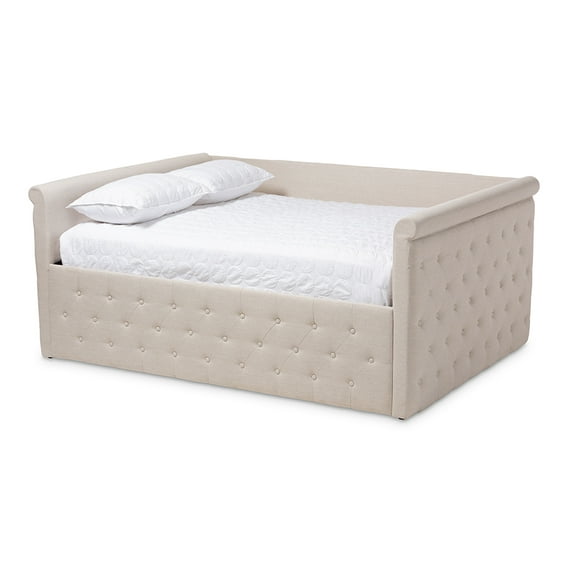 Baxton Studio Amaya Modern and Contemporary Fabric Upholstered Daybed