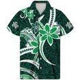 thumbnail image 2 of Camisa hawaiana con estampado tribal polinesio de moda Harajuku de gran tamaño más nueva, camisetas casuales de manga corta de verano transpirables para hombres, 2 of 4