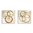 thumbnail image 5 of The Stupell Home Decor Collection Brown Tan and Red Circles And Squares Paint Strokes And Marks 2pc Stretched Canvas Wall Art Set, 17 x 1.5 x 17, 5 of 5