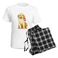 thumbnail image 4 of CafePress - Yellow Lab Rose Women's Light Pajamas - Women's Short Sleeve Print T-Shirt and Pants Light Cotton Pajama Set, 4 of 7