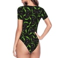 thumbnail image 3 of Uemuo Cool Gamepad Pattern Women's One Piece Short Sleeve Swimsuit Rash Guard Surfing Modest Quick-drying Swimsuit Beach Essentials-X-Large, 3 of 9