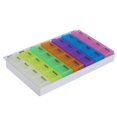 thumbnail image 1 of Wdftyju Caja de almacenamiento de pastillas de 28 compartimentos, caja de pastillas para tabletas de 7 días, soporte para medicina Wdftyju 1qr4ng4kx8pu5ap2, 1 of 6